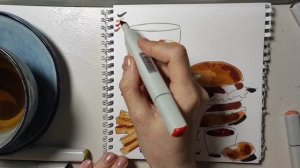 Как нарисовать фастфуд , бургер, колу, картофель фри ? Урок №63