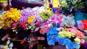 Dumaguete, Negros. Городской рынок. Цветочный лоток.