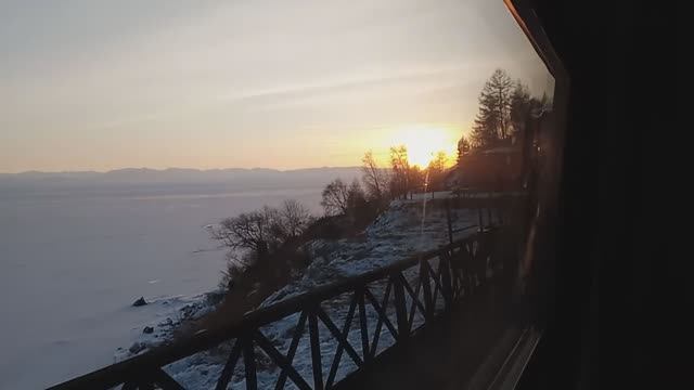 Закат над Байкалом. Кругобайкальская ж. д. Часть VI