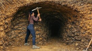 60 дней строительства подземного укрытия для выживания. Бушкрафт.