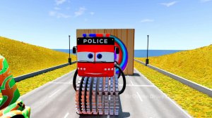 Большой и маленький полицейский автобус