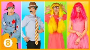 Играем с семьёй акул! Поём песенку, строим пирамидку из стаканчиков и ищем пропавшего акулёнка