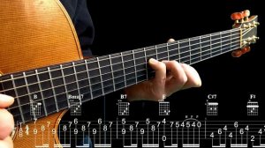 ИГРА АККОРДАМИ на Гитаре 028. Уроки Гитары. Аккорды и табы для Гитары Guitar B28
