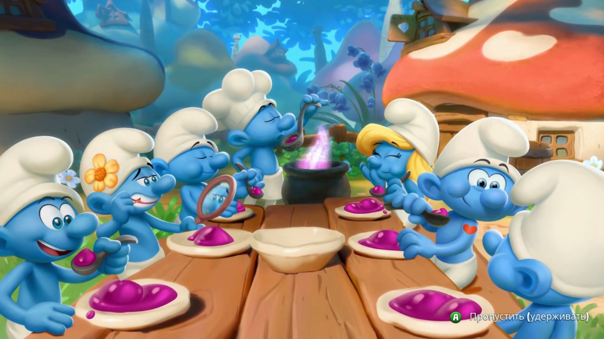 Смурфики. Деревня Смурфиков. Папа Смурф. Смурфетта. Гаргамель. Азраэль. Смурфята. Смурфные Часть 2