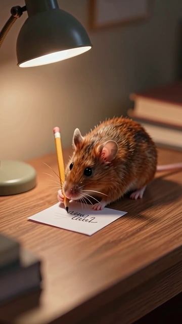 Мышь-писатель: необычные приключения #мыши #приключения #креатив