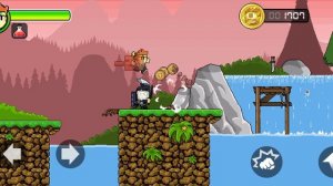 прохождение босса Dan the man часть 1 (простите за рекламу)