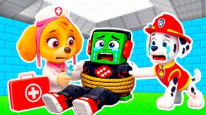 СКАЙ ПРЕВРАТИЛА ЗОМБАКА в ЧЕЛОВЕКА! ВЫЛЕЧИЛА ЗОМБИ БОЛЕЗНЬ ЩЕНЯЧИЙ ПАТРУЛЬ в МАЙНКРАФТ