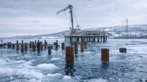 Морской туристический центр в Магадане возводят в условиях экстремальной погоды