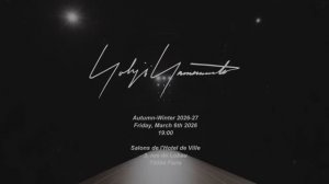 Показ женской коллекции Yohji Yamamoto осень-зима 2026-2027 - 4K