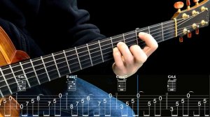 ИГРА АККОРДАМИ на Гитаре 023. Уроки Гитары. Аккорды и табы для Гитары Guitar B28