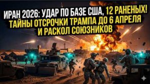 Иран 2026: удар по базе США, 12 раненых! Тайны отсрочки Трампа до 6 апреля и раскол среди союзников.