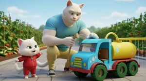 Поливочную машину котенка высмеивали — сможет ли он всех удивить? История кота. Мультики для детей