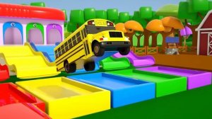 Песенки для изучения цветов и цифр - Разноцветные яйца на ферме - Детские стишки и песенки