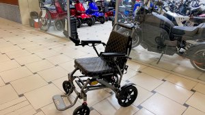 Легкая складная инвалидная коляска с электроприводом - Eco Koleso i4. Электроскутер для инвалидов
