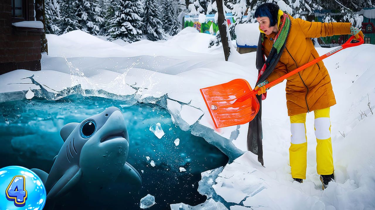 Ой-ой, Шарки не может найти дорогу домой! Кругом только снег и лед. Маша уже торопится на выручку!