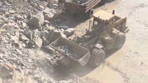 Massive Rock Loading with Caterpillar Loader ｜ Heavy Equipment Working at Quarry #caterpillar