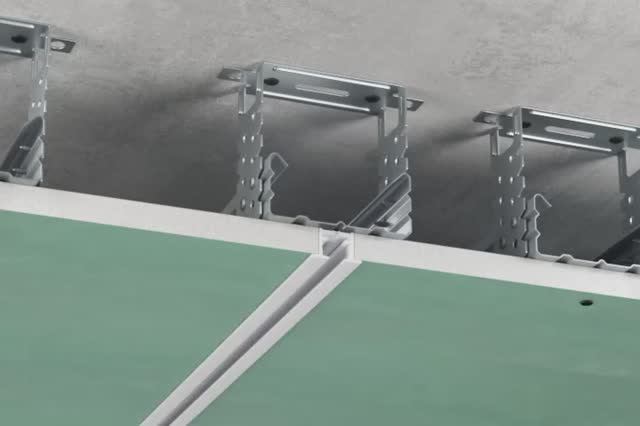 Монтаж  алюминиевого профильного карниза 