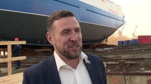 В Нижегородской области состоялась церемония спуска на воду краболовного судна «Капитан Житников»