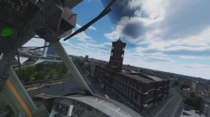 DCS: Cold War Germany - Flying over unique sites in Berlin