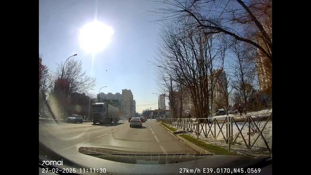 Нарушения ПДД с видеорегистратора, 2025 год, Краснодар.