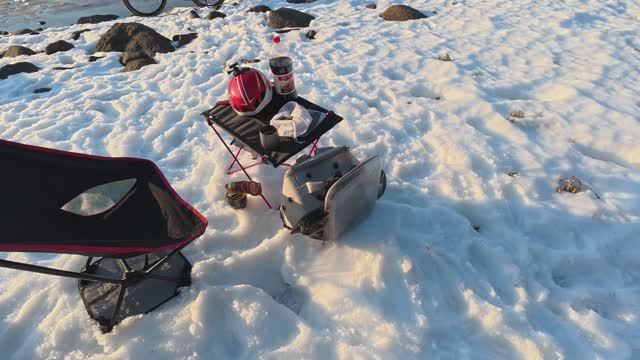 29-марта-2026 - Петрозаводск г.; Катим с котом Барcя с озера Гурвич в Петрозаводск г.; Часть 2/2