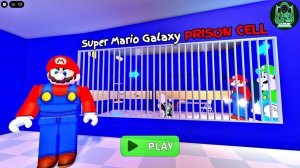 Супер Марио бежит из тюрьмы в галактике! Игровой процесс #roblox #obby