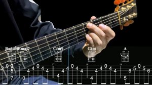 ИГРА АККОРДАМИ на Гитаре 019. Уроки Гитары. Аккорды и табы для Гитары Guitar B28