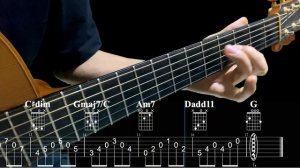 ИГРА АККОРДАМИ на Гитаре 030. Уроки Гитары. Аккорды и табы для Гитары Guitar B28