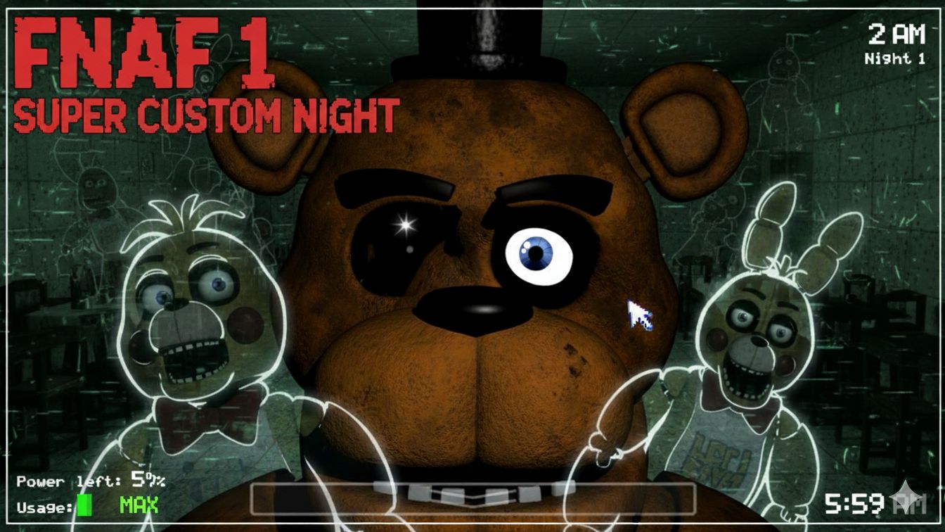 САМАЯ СЛОЖНАЯ НОЧЬ! 🔥 FNAF 1 Super Custom Night