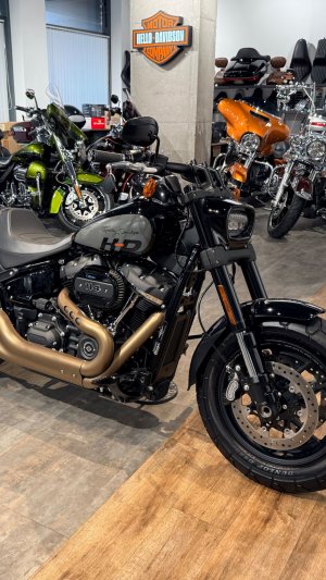 2023 HD FAT BOB 114 Vivid Black Nardo Gray (VIN *5HD*4007)