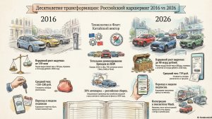Каршеринг в России: 2016 против 2026