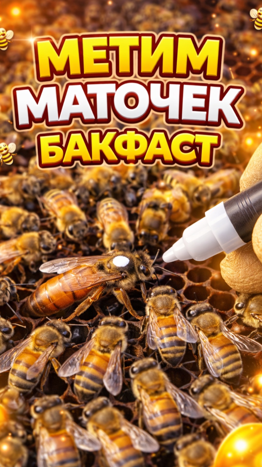 Метим маточек Бакфаст