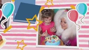 Праздник день рождения, начало праздника, заставка, мультики-клип детям, видеоооператор в Ульяновске