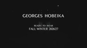 Показ женской коллекции Georges Hobeika осень-зима 2026-2027