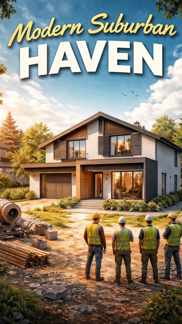 Современный пригородный уголок