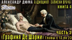 Александр Дюма "Записки врача" книга 4 "Графиня Де Шарни" часть 3 главы с  13 по 23