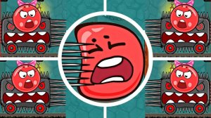 мультики Красный шарик ред бол 4 прохождение игры уровней на андроид  мультфильмы для детей