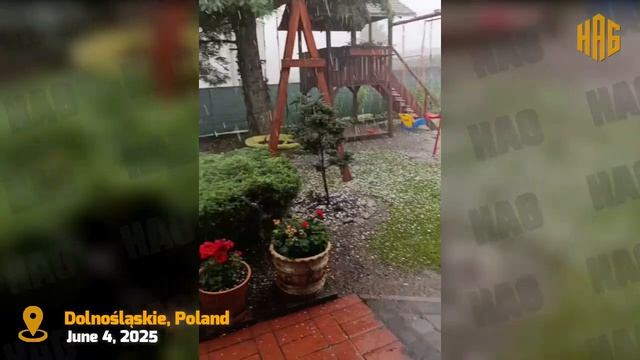 Chaos Hits Poland Today! Supercell Storm Brings Huge Hail In Dolnośląskie