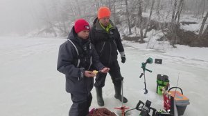 Безмотылка или блесна? Что лучше работает по окуню? Рыбалка с КМС по зимней блесне.