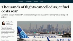 ‼️🇺🇸🇮🇷 Массовые отмены авиарейсов начались по всему миру из-за войны на Ближнем Востоке, — Teleg