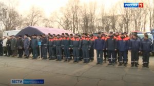 Масштабный смотр сил и средств областной подсистемы предупреждения и ликвидации ЧС в Биробиджане
