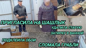 ПРИГЛАСИЛА НА ШАШЛЫК. ОБНОВИЛА СТАРУЮ ЗАТИРКУ В ВАННОЙ.
