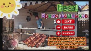 «Какие шашлыки лучше покупные в упаковке, покупные на развес или собственного маринада»