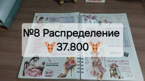 №8 Распределение денег по системе денежных конвертов. Сумма 37.800 рублей.