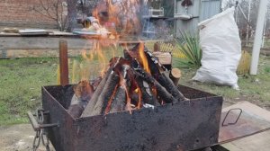 Открываем летний сезон жарим карасей.1 часть