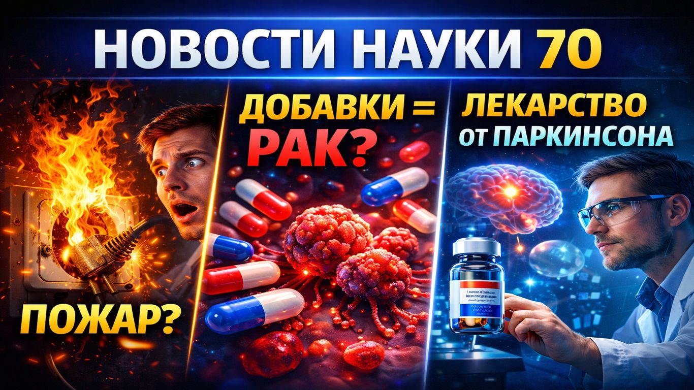 Новости науки 70 : Как избежать пожара,  ускоряющие рак добавки первый в мире препарат от Паркинсона