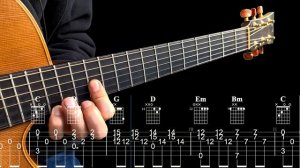 ИГРА АККОРДАМИ на Гитаре 033. Уроки Гитары. Аккорды и табы для Гитары Guitar B28