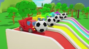 Веселые машинки! Играем и изучаем цвета! Для малышей - Детские стишки и песенки для малышей