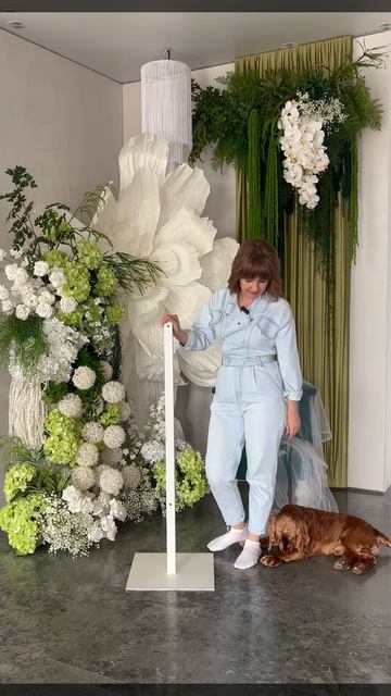 Свадебный декор. На что крепить большие композиции. Пятка