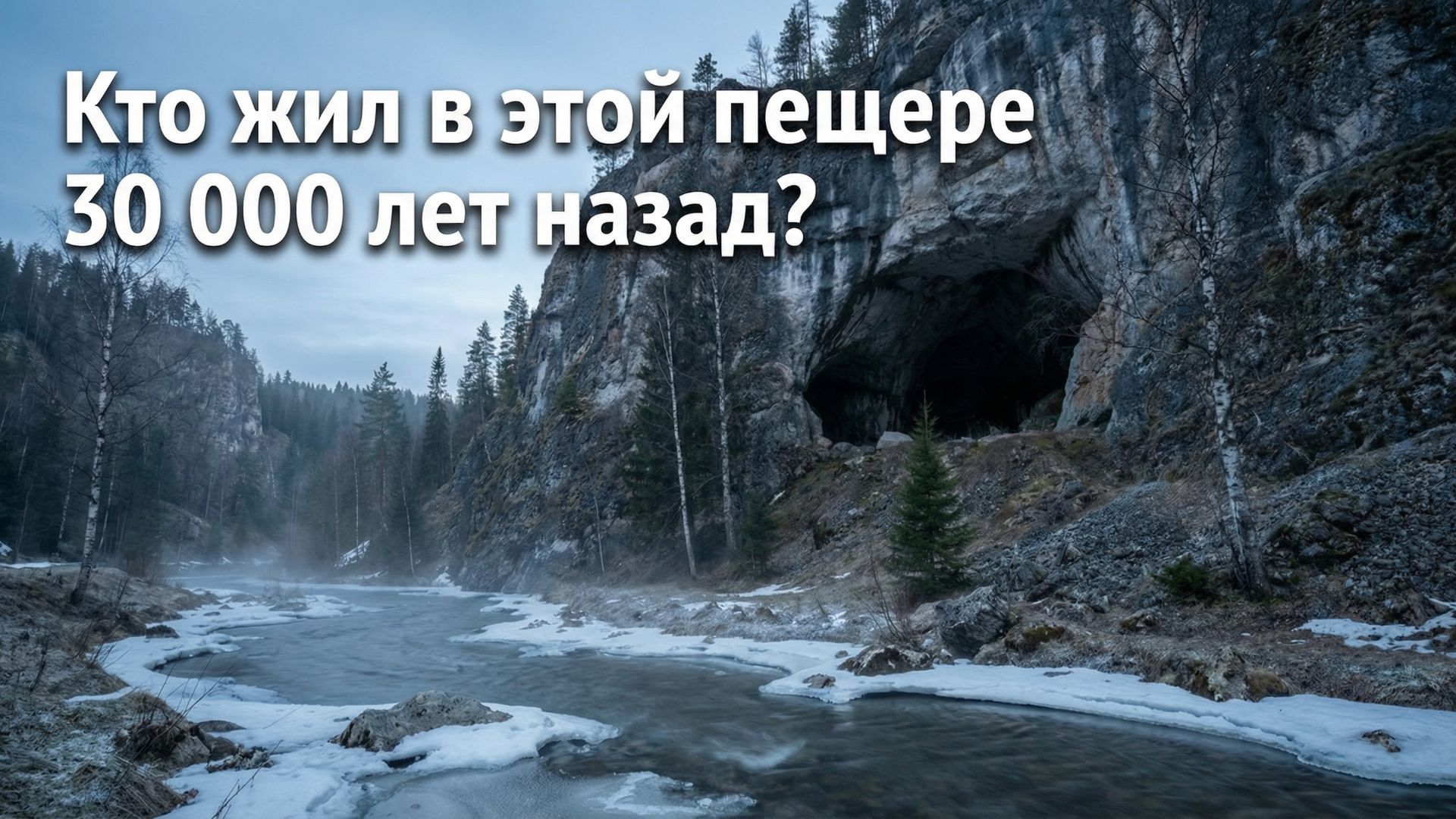 Кто жил в этой пещере  30 000 лет назад?